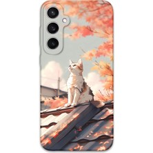 Galaxy S23 Uyumlu Kedi Desenli Telefon Kılıfı + Ekran Koruyucu - 5784