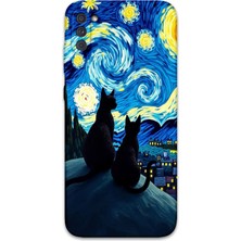 Galaxy A11 Uyumlu Kedi Desenli Telefon Kılıfı + Ekran Koruyucu - 5782