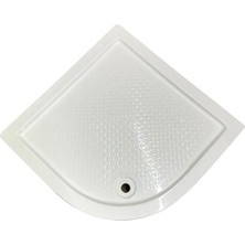 120X120 Oval Panelli ve Ayaklı Akrilik Duş Teknesi