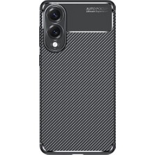 Pilanix Samsung Galaxy S25 Edge Kılıf Karbon Desenli Lux Nego Silikon