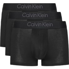 Calvin Klein Erkek Siyah 3'lü Boxer Trunk LV00NB4192