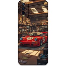 Vivo Y20 Uyumlu Araba Desenli Telefon Kılıfı + Ekran Koruyucu - 5759