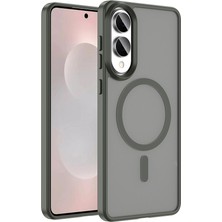 Pilanix Samsung Galaxy S25 Edge Kılıf Magsafeli Arkası Mat Renkli Kenarlı Sio Kapak