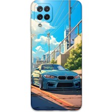 Galaxy A12 Uyumlu Araba Desenli Telefon Kılıfı + Ekran Koruyucu - 5760