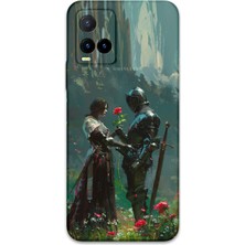 Vivo Y33S Uyumlu Retro Desenli Telefon Kılıfı + Ekran Koruyucu - 5839