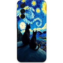 Galaxy A36 Uyumlu Kedi Desenli Telefon Kılıfı + Ekran Koruyucu - 5782