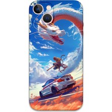 iPhone 13 Uyumlu Araba Desenli Telefon Kılıfı + Ekran Koruyucu - 5764