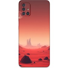 Galaxy A51 Uyumlu Uzay Desenli Telefon Kılıfı + Ekran Koruyucu - 5859