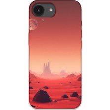 iPhone 16E Uyumlu Uzay Desenli Telefon Kılıfı + Ekran Koruyucu - 5859