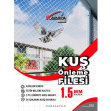 Kuşlar Için Balkon Güvenlik Filesi – 2.5 Metre Yükseklik | Metreyle Kesim |1.5 mm Ip, 2x2 cm Göz Aralığı + Montaj Aparatları (Beyaz/gri/siyah)