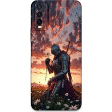 Vivo Y20 Uyumlu Retro Desenli Telefon Kılıfı + Ekran Koruyucu - 5842