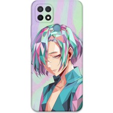 Oppo A15 Uyumlu Anime Desenli Telefon Kılıfı + Ekran Koruyucu - 5743