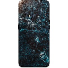Oppo A74 Uyumlu Mermer Desenli Telefon Kılıfı + Ekran Koruyucu - 5819