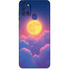 Galaxy A21S Uyumlu Uzay Desenli Telefon Kılıfı + Ekran Koruyucu - 5869