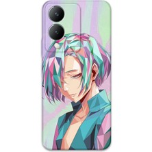 Vivo Y17S Uyumlu Anime Desenli Telefon Kılıfı + Ekran Koruyucu - 5743