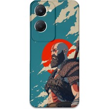 Vivo Y18 Uyumlu Kratos Desenli Telefon Kılıfı + Ekran Koruyucu - 5824