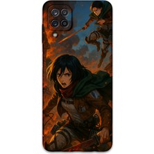 Galaxy A22 Uyumlu Anime Desenli Telefon Kılıfı + Ekran Koruyucu - 5744