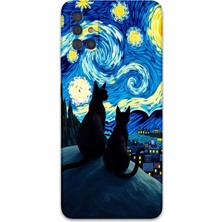 Galaxy A71 Uyumlu Kedi Desenli Telefon Kılıfı + Ekran Koruyucu - 5782