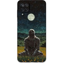 Galaxy A12 Uyumlu Retro Desenli Telefon Kılıfı + Ekran Koruyucu - 5844