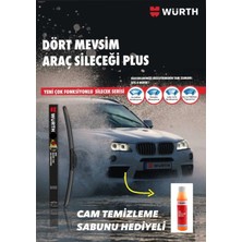 Mediterian 4 Mevsim Araç Sileği Plus 375mm, 9 Aplikatör ve Cam Sabunu Hediye