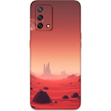 Oppo A74 Uyumlu Uzay Desenli Telefon Kılıfı + Ekran Koruyucu - 5859