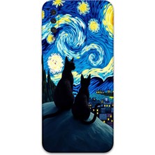 Galaxy A50 Uyumlu Kedi Desenli Telefon Kılıfı + Ekran Koruyucu - 5782