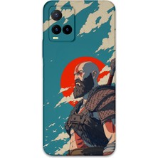 Vivo Y21S Uyumlu Kratos Desenli Telefon Kılıfı + Ekran Koruyucu - 5824