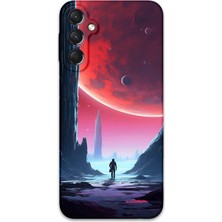 Galaxy A04S Uyumlu Uzay Desenli Telefon Kılıfı + Ekran Koruyucu - 5860
