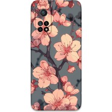 Xiaomi Mi 10T Uyumlu Çiçek Desenli Telefon Kılıfı + Ekran Koruyucu - 5801