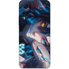 Vivo Y53S Uyumlu Anime Desenli Telefon Kılıfı + Ekran Koruyucu - 5748