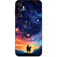 Galaxy A04S Uyumlu Uzay Desenli Telefon Kılıfı + Ekran Koruyucu - 5863