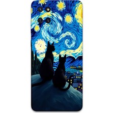 Galaxy A81 Uyumlu Kedi Desenli Telefon Kılıfı + Ekran Koruyucu - 5782