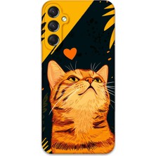 Galaxy A16 Uyumlu Kedi Desenli Telefon Kılıfı + Ekran Koruyucu - 5783