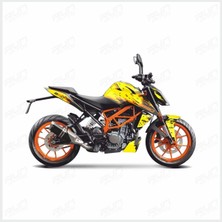 Ktm Duke 390 Dalgalı Full Body Kit Sticker Set Mt1