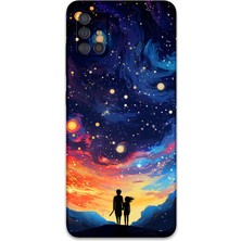 Galaxy M31S Uyumlu Uzay Desenli Telefon Kılıfı + Ekran Koruyucu - 5863