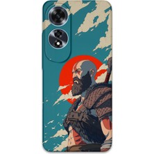 Oppo A60 Uyumlu Kratos Desenli Telefon Kılıfı + Ekran Koruyucu - 5824