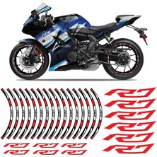 Yamaha Yzf R7 Kırmızı Jant Şeridi Sticker