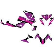 Yamaha Mt-25 2014-2018 Mor-Pembe Sticker Set