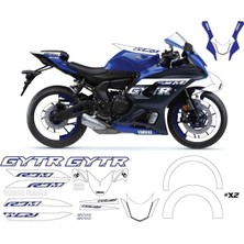 Yamaha Yzf R7M Beyaz Sticker Set