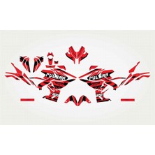 Bajaj Pulsar RS200 Kırmızı Sticker Set