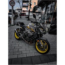 Yamaha mt 10 Gri Sarı Mdl 1 Full Sticker Set Kıt