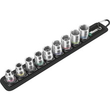 05003973001 Zyklop Lokma Anahtarlar, Belt B 4, 3/8 Inç Tahrikli Tutma Fonksiyonlu, 9 Parça