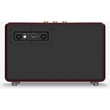 M408 Premium Mikrofonlu 100W Retro Nostalji Bluetooth Hoparlör