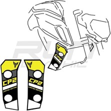 mt 07 2018-2019 Yeşil Radyatör Sticker