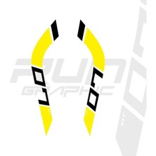 mt 07 Depo Sticker Sarı 2014-2017 Uyumlu Model 2