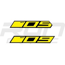 mt 09 2014-2017 Uyumlu Sarı Ram Air Sticker
