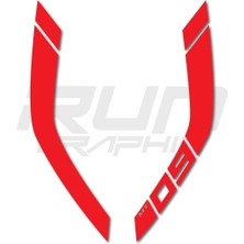 mt 09 2014-2017 Kırmızı Depo Sticker