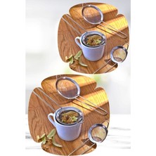 Çay Süzgeci Paslanmaz Metal Çay Süzgeci Bitki Çayı Demleme Süzgeç Çok Amaçlı 3 Lü Set