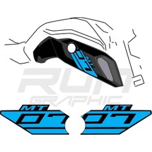 mt 07 2018-2019 Mavi Ram Air Sticker