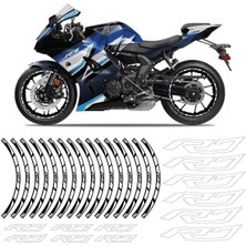 Yamaha R7 Beyaz Jant Şeridi Sticker